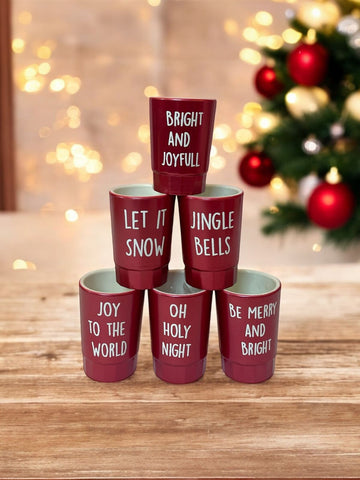 Christmas Shot Glasses - 65 ml, Set of 6