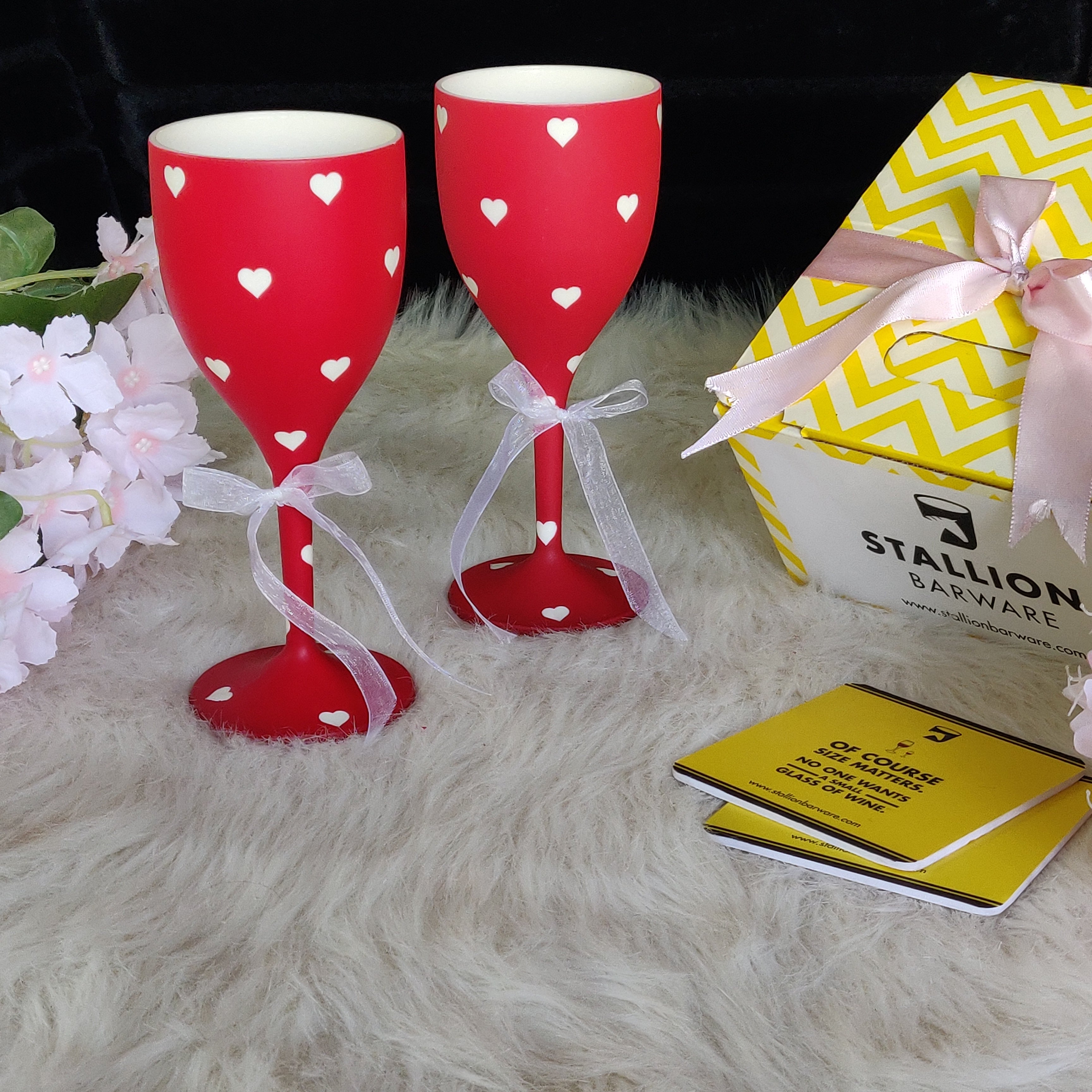 Personalised Love Heart Wine Glass | Valentine's Gifts | Treat Republic
