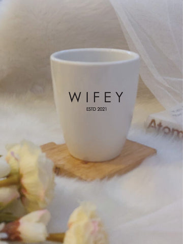 UNBREAKABLE COFFEE/ TEA MUGS- WIFEY HUBBY